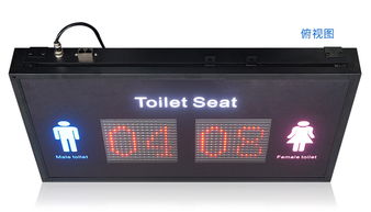 智能厕所 公共厕所剩余蹲厕位数量LED显示屏使用人数统计监测电子看板系统